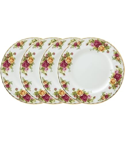 Amazon.com | Royal Albert Set of 4 Old Country Roses 10.5